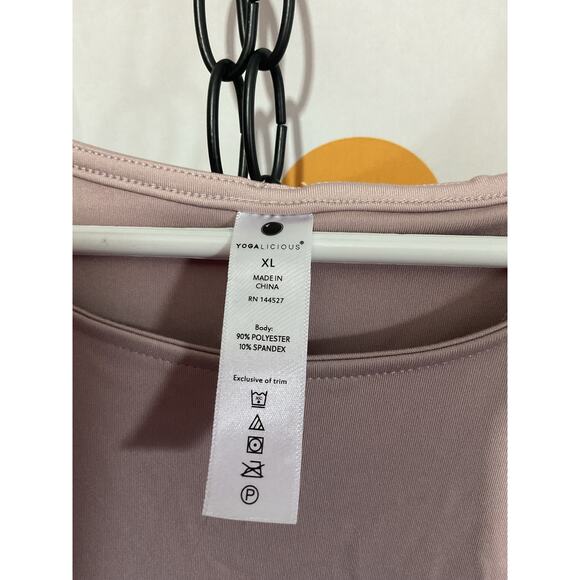 Yogalicious Yoga Top Beige Size XL - Picture 4 of 10